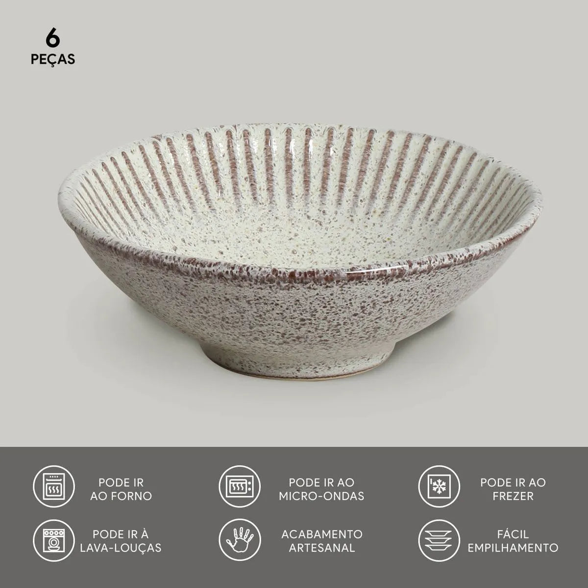 Cumbucas Linhas Pistache Ø15x5,5cm 370ml