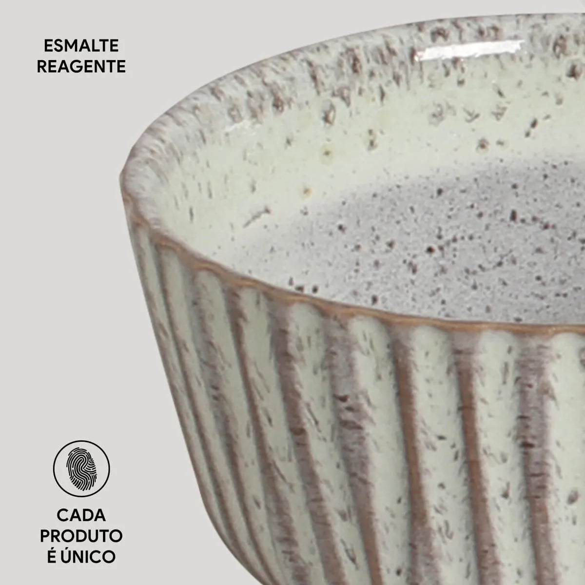 Ramequins Médio Linhas Pistache Ø9x5cm 170ml